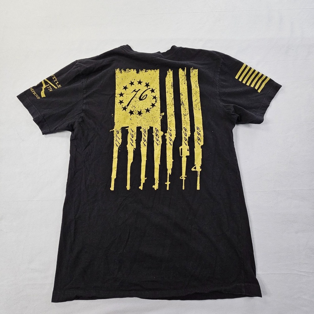 Grunt Style USA 76 Black Short Sleeve Cotton T-Shirt Men's S